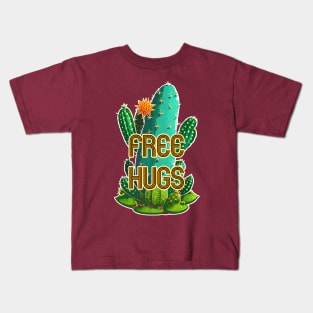 Free Hugs Cactus Kids T-Shirt